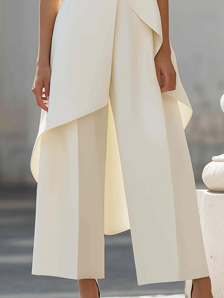 Elegant Drape Long Coat