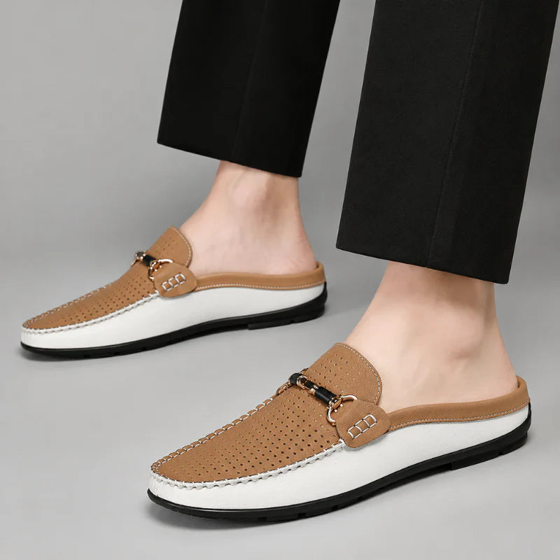 Italian Leather Santino Slippers