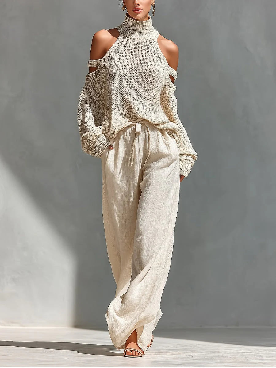Elegant Off-Shoulder Two-Piece Set