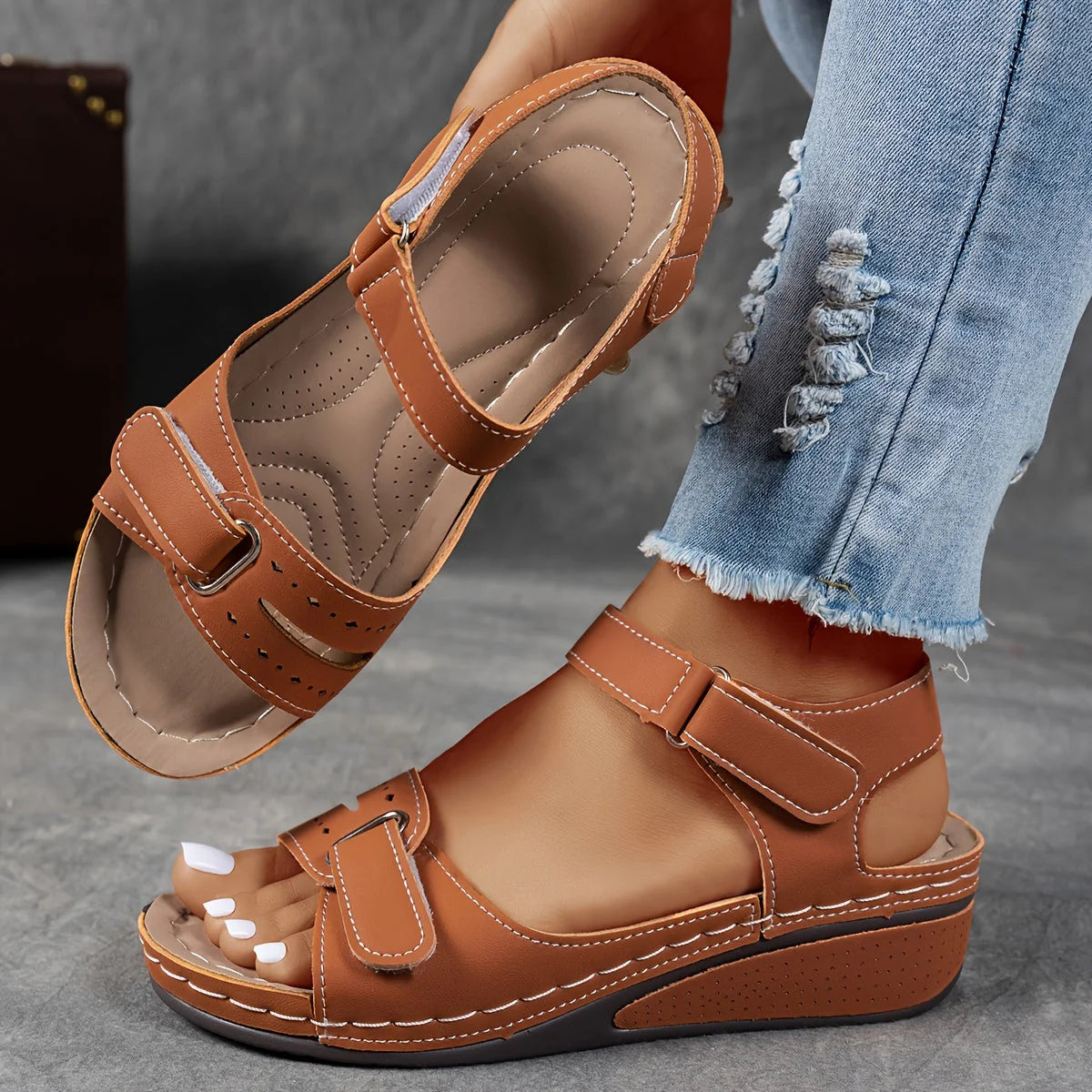 Elise Comfortable Open-Toe Sandals