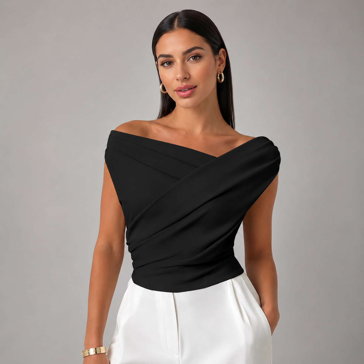 Silk Drape Blouse