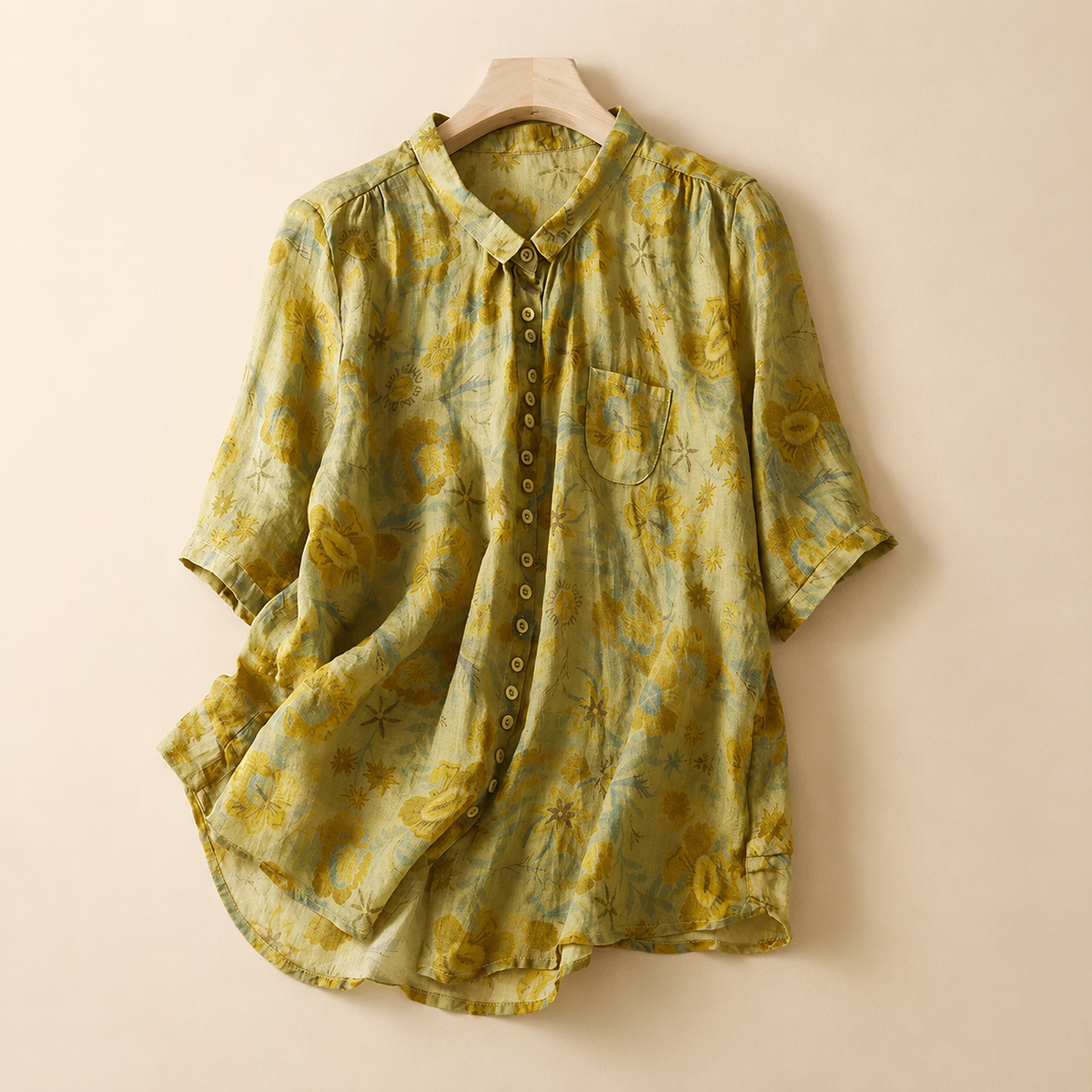 Cotton Linen Chic Blouse