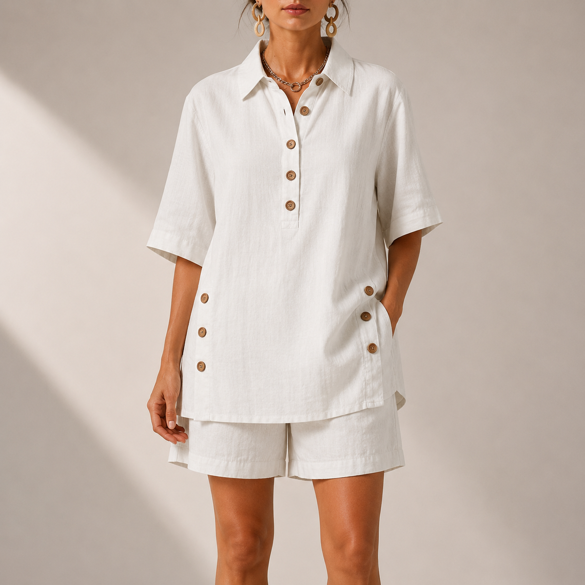Relaxed Linen Two Piece Set