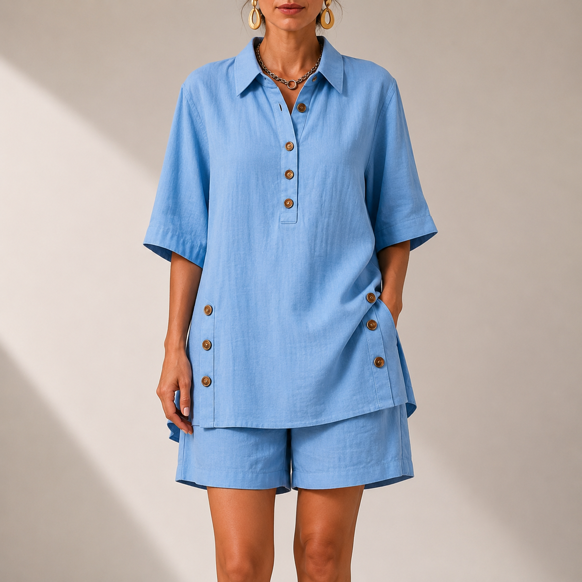 Relaxed Linen Two Piece Set