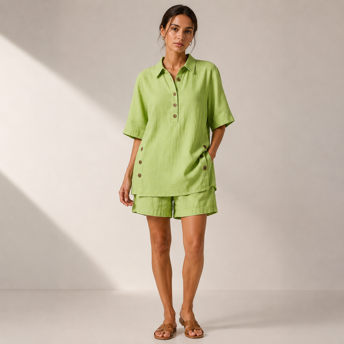 Relaxed Linen Two Piece Set