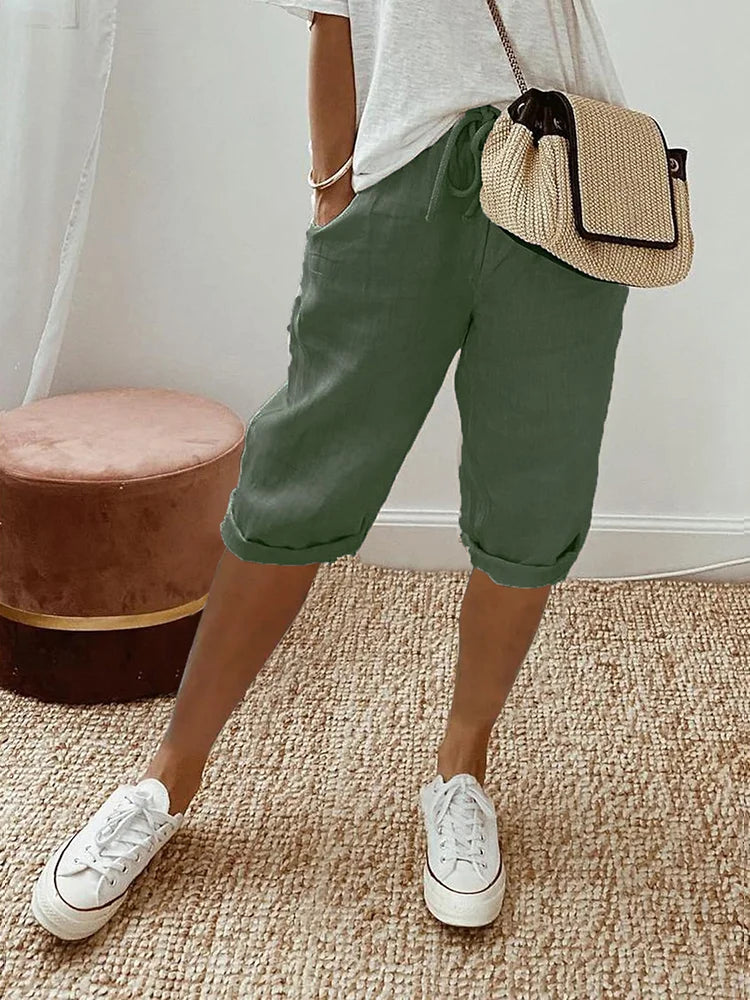 Luxe Linen Tailored Shorts