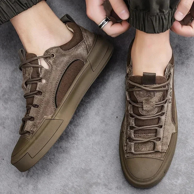 UrbanEdge Premium Leather Sneakers