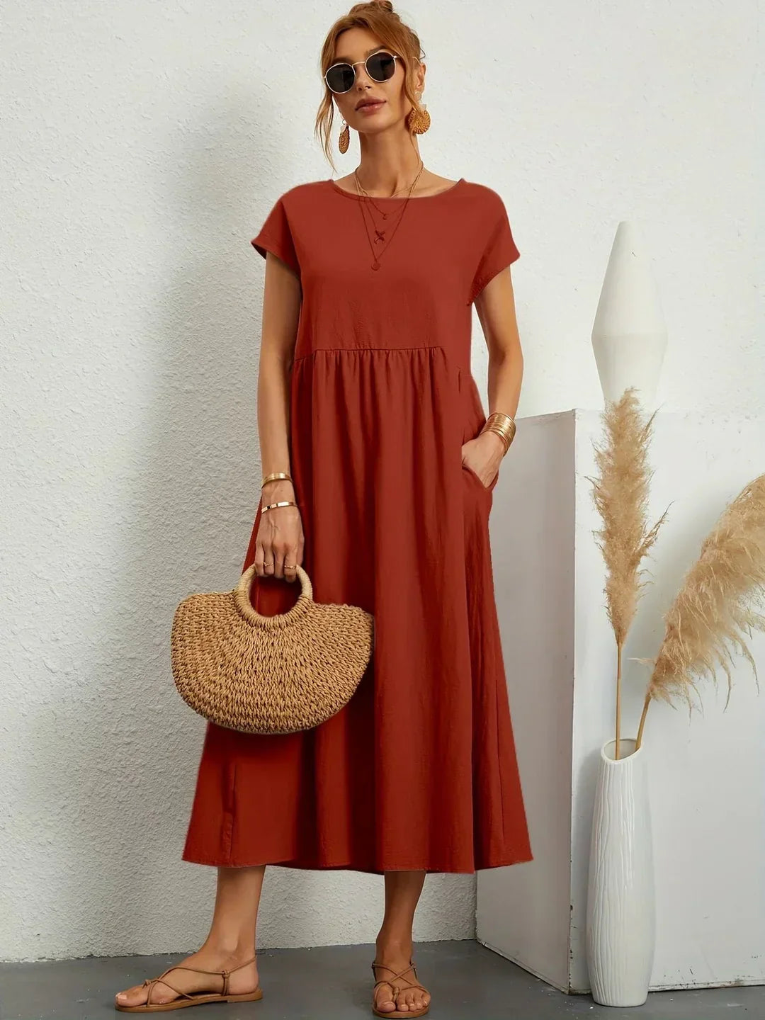 Timeless Elegance Midi Dress