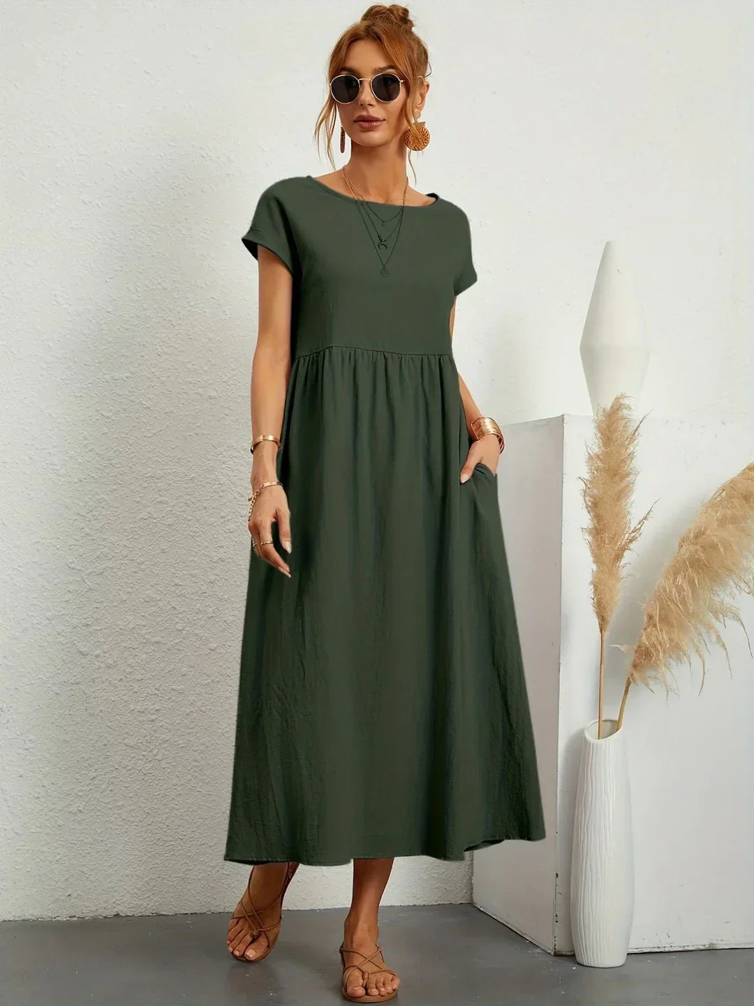 Timeless Elegance Midi Dress