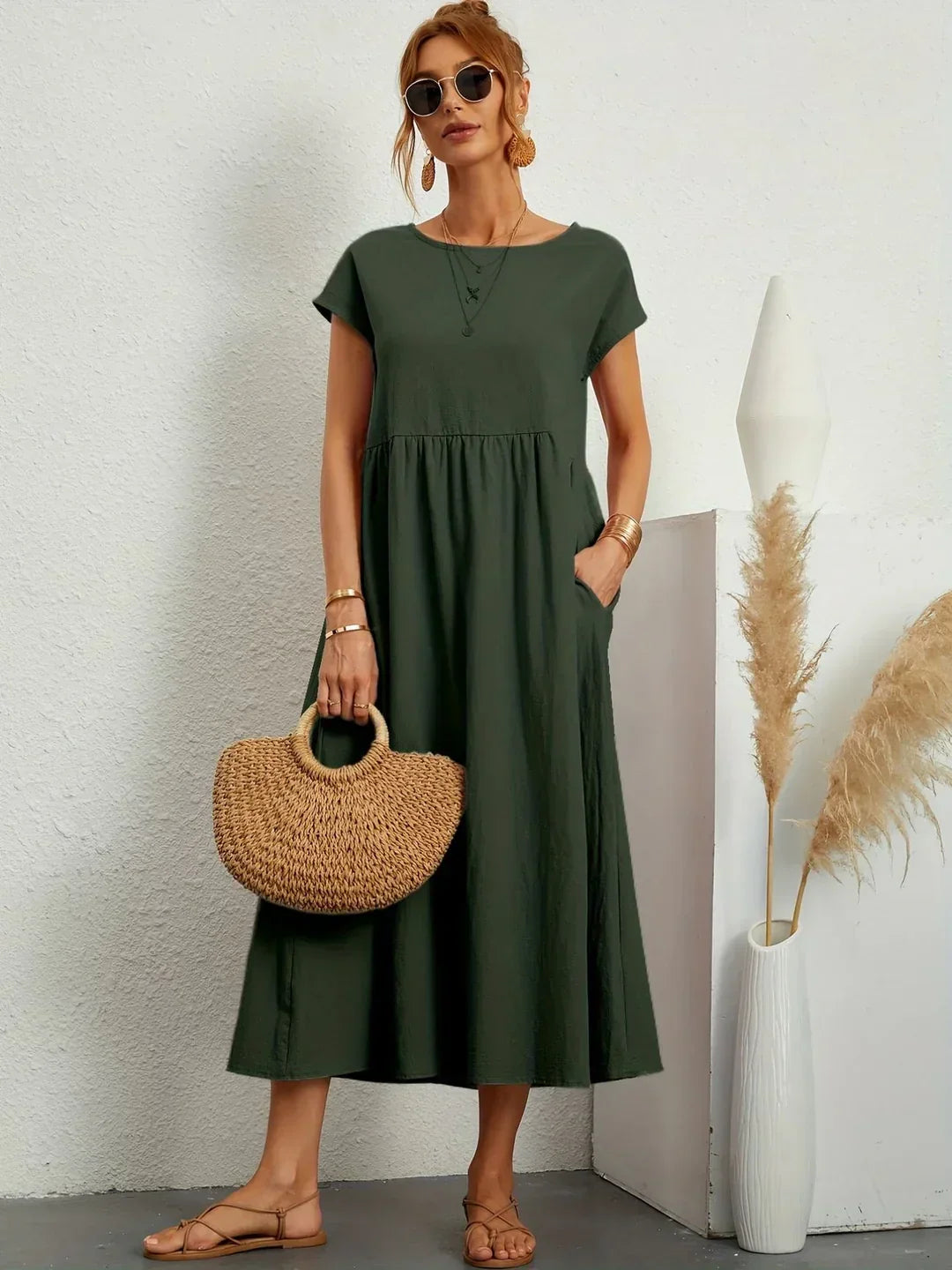 Timeless Elegance Midi Dress