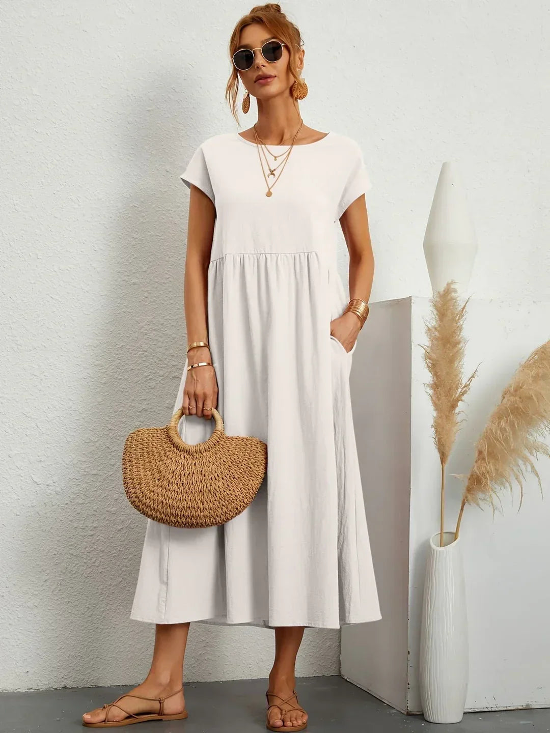 Timeless Elegance Midi Dress