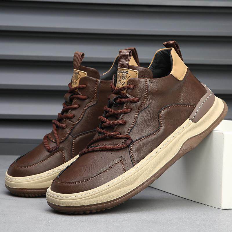 Genuine Leather Casual Trainers