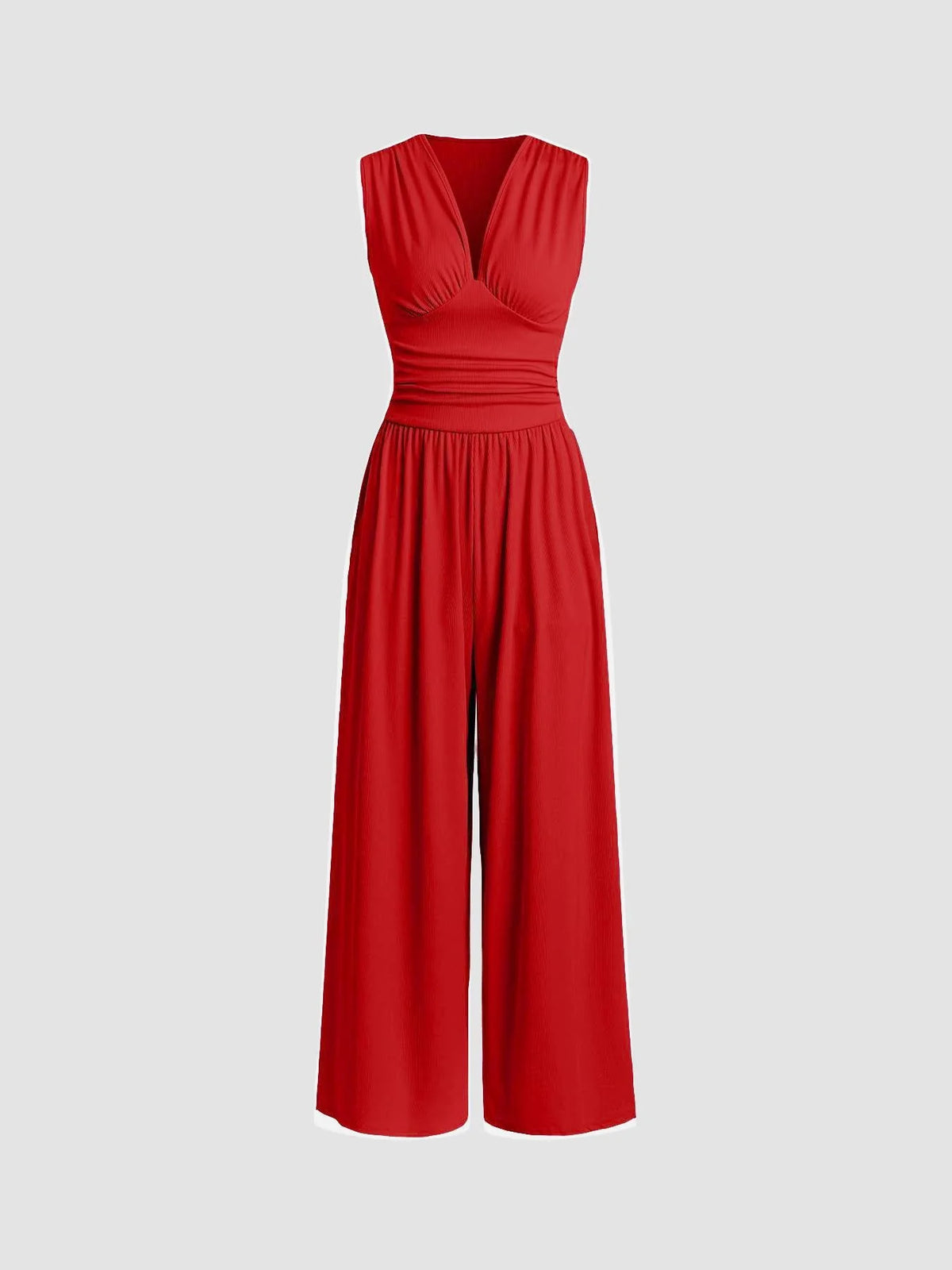 Elegant Sleeveless Wide-Leg Jumpsuit