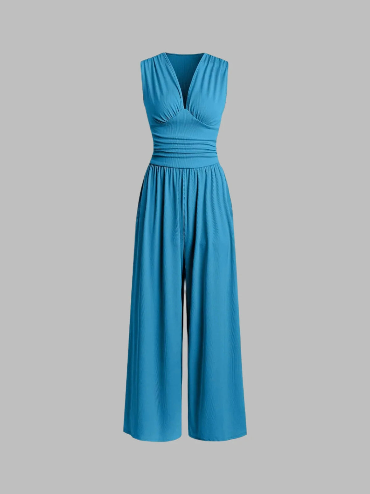 Elegant Sleeveless Wide-Leg Jumpsuit