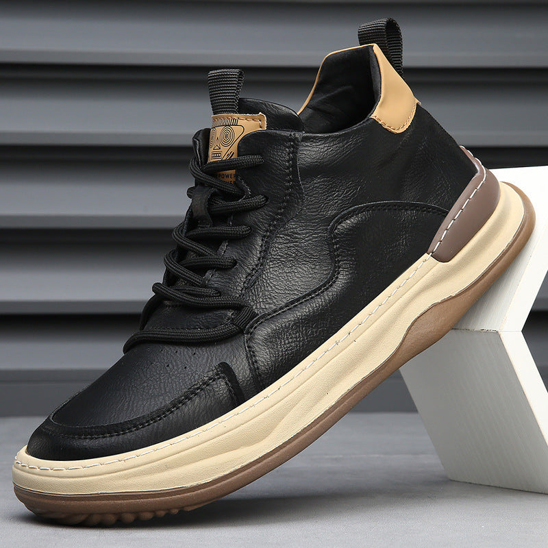 Genuine Leather Casual Trainers