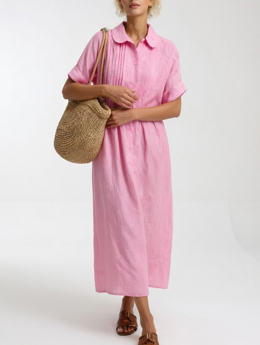 Flowy Summer Shirt Dress