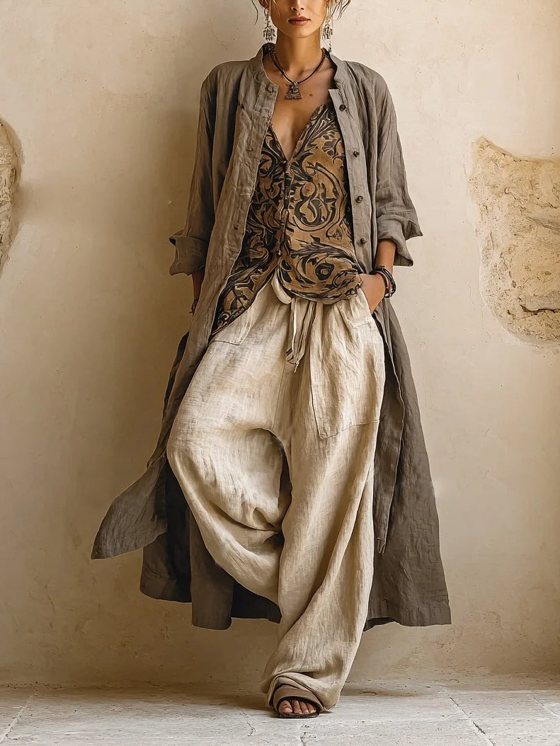 Elegant Linen Ensemble
