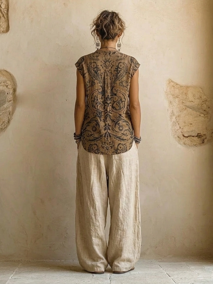 Elegant Linen Ensemble