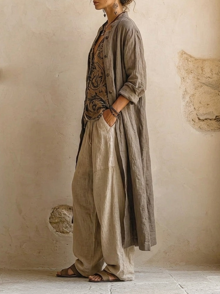 Elegant Linen Ensemble