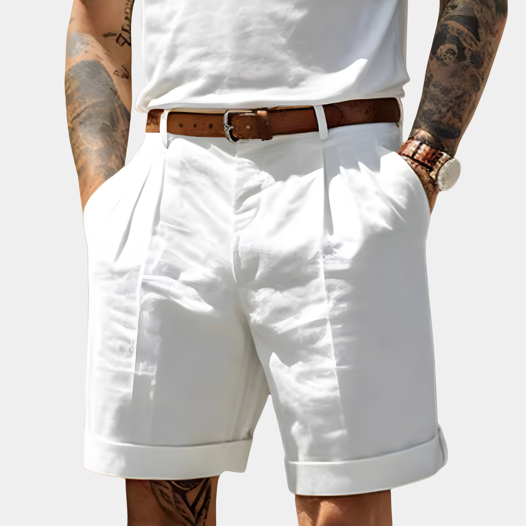 Tailored Linen Bermuda Shorts
