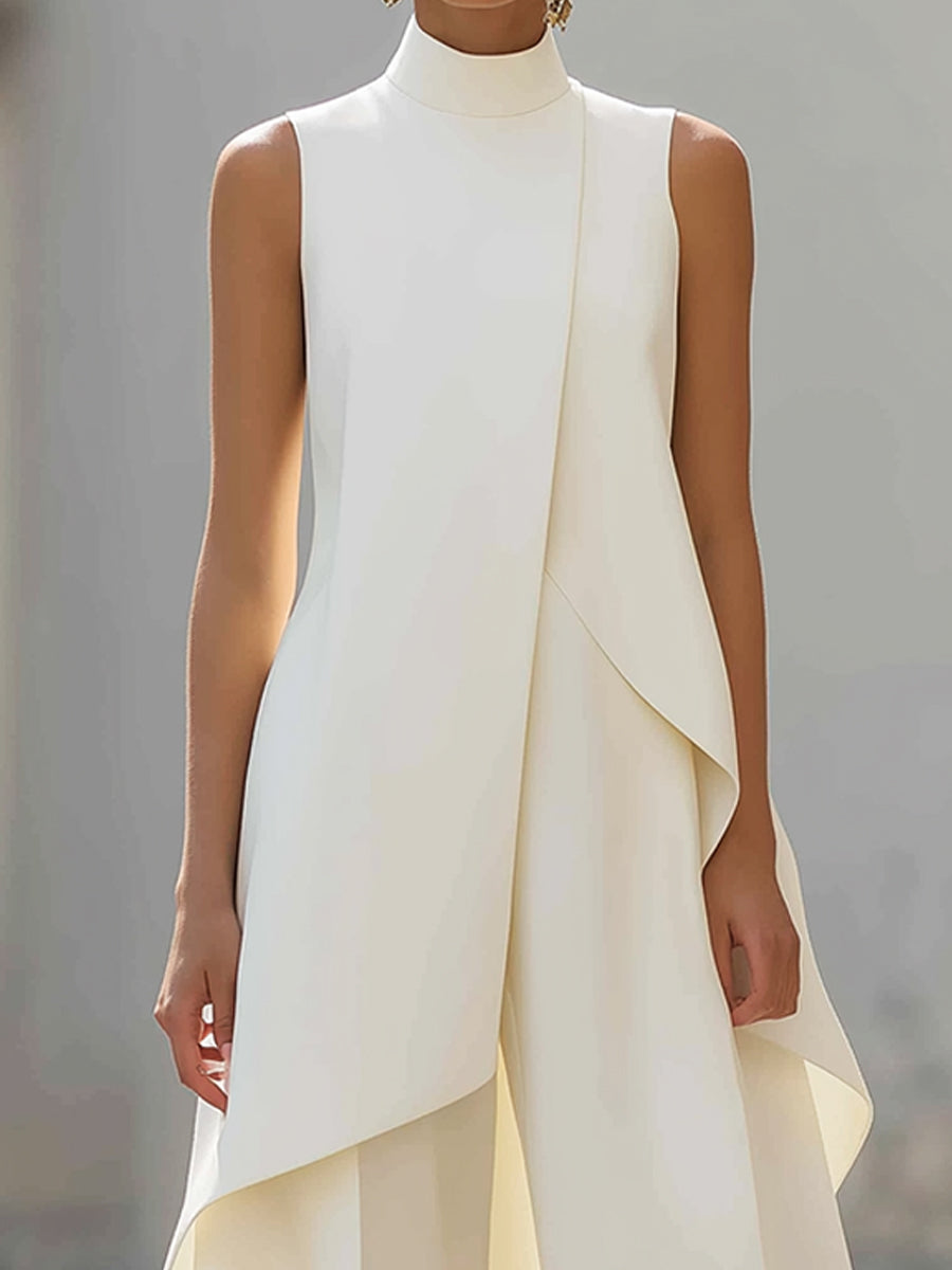 Elegant Drape Long Coat