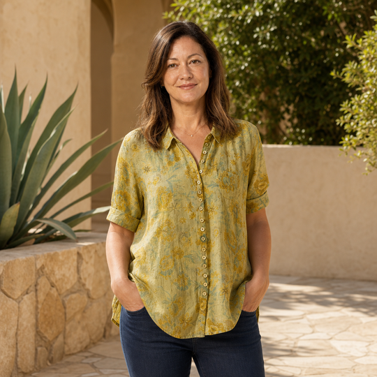 Cotton Linen Chic Blouse