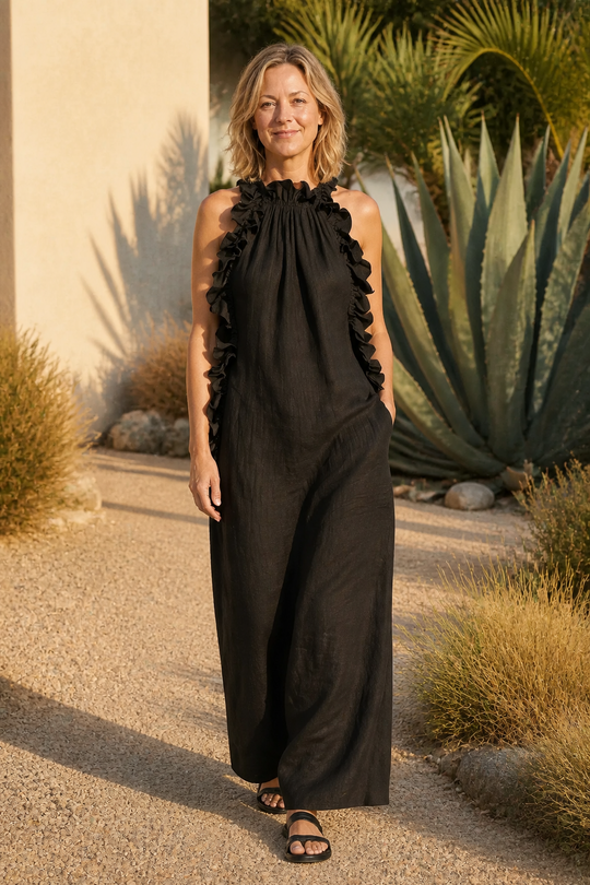 Helene Timeless Ruffled Maxi Dress