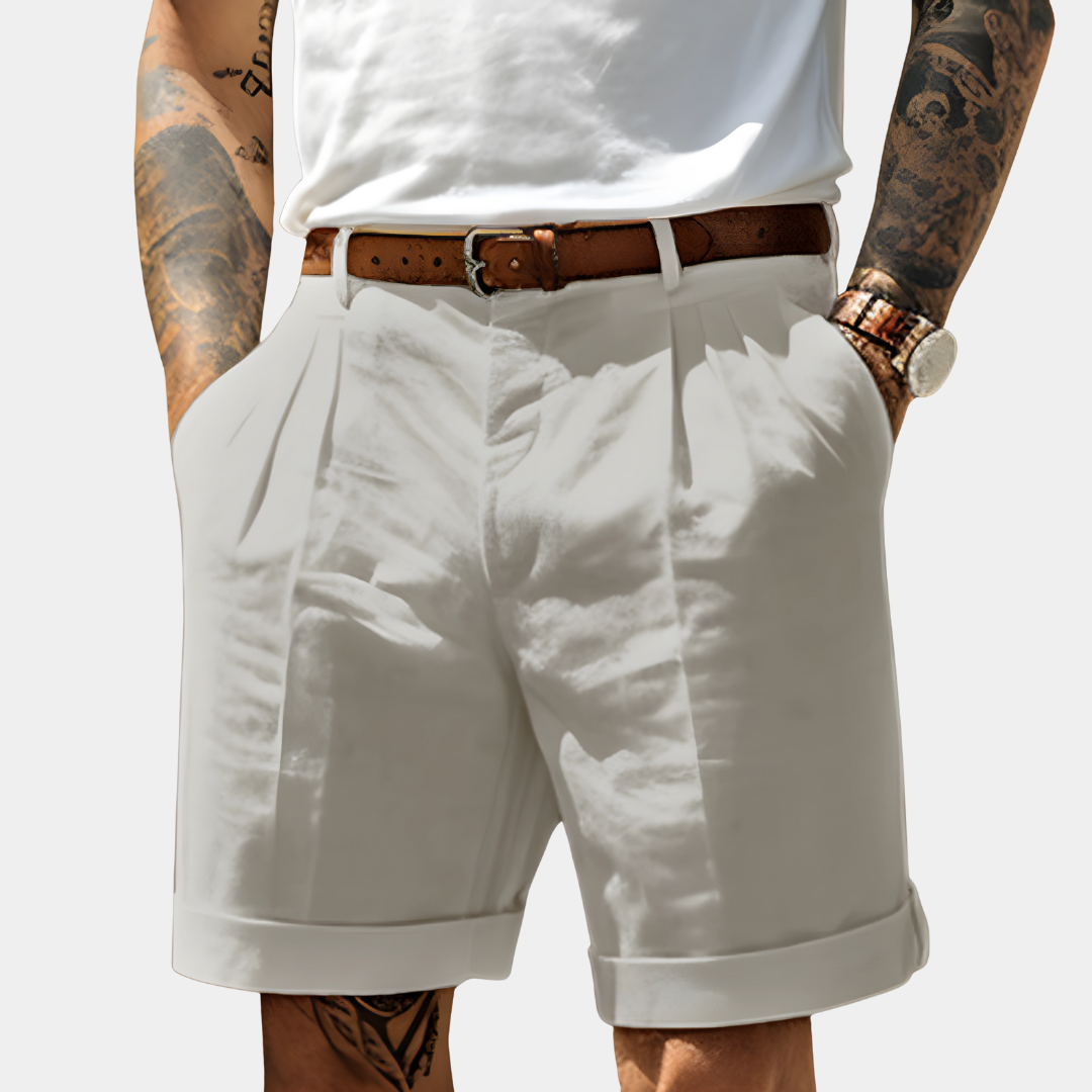Tailored Linen Bermuda Shorts