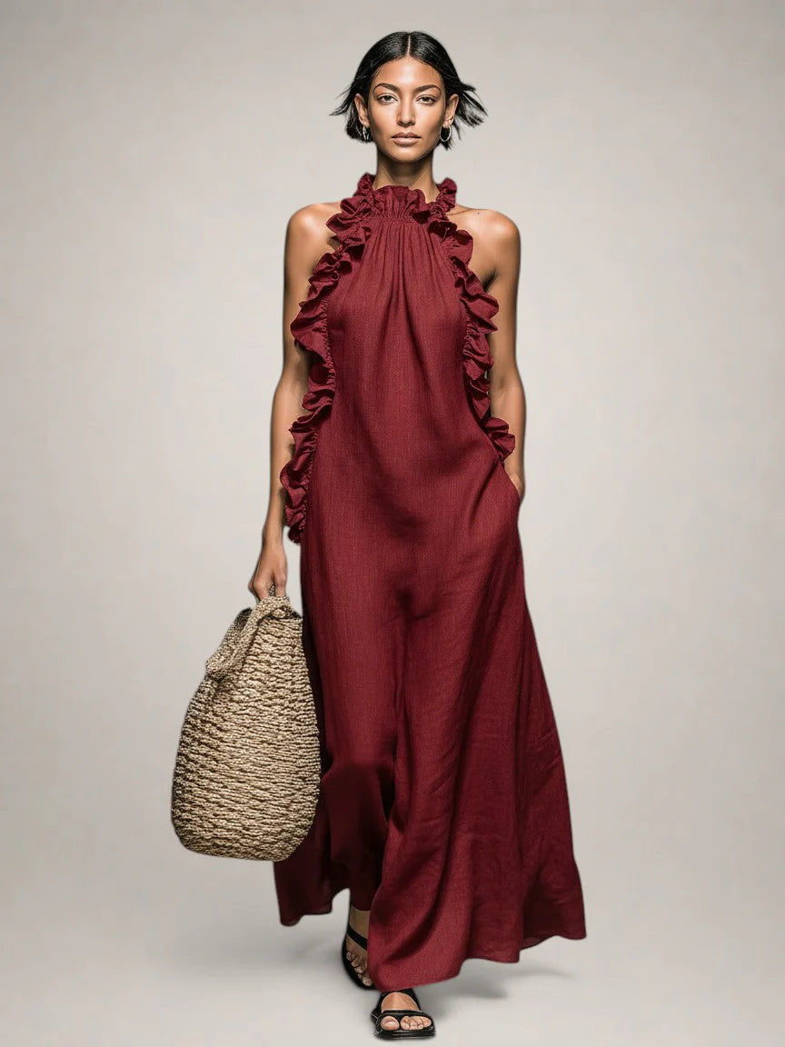 Helene Timeless Ruffled Maxi Dress