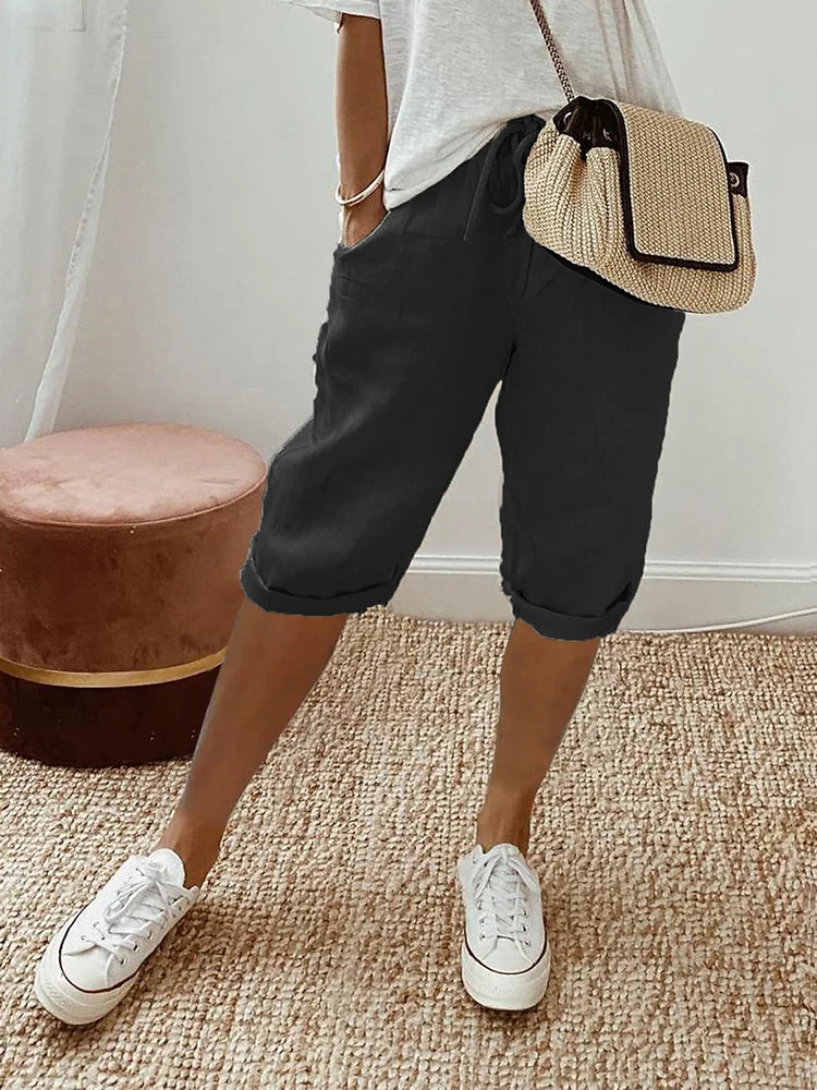 Luxe Linen Tailored Shorts