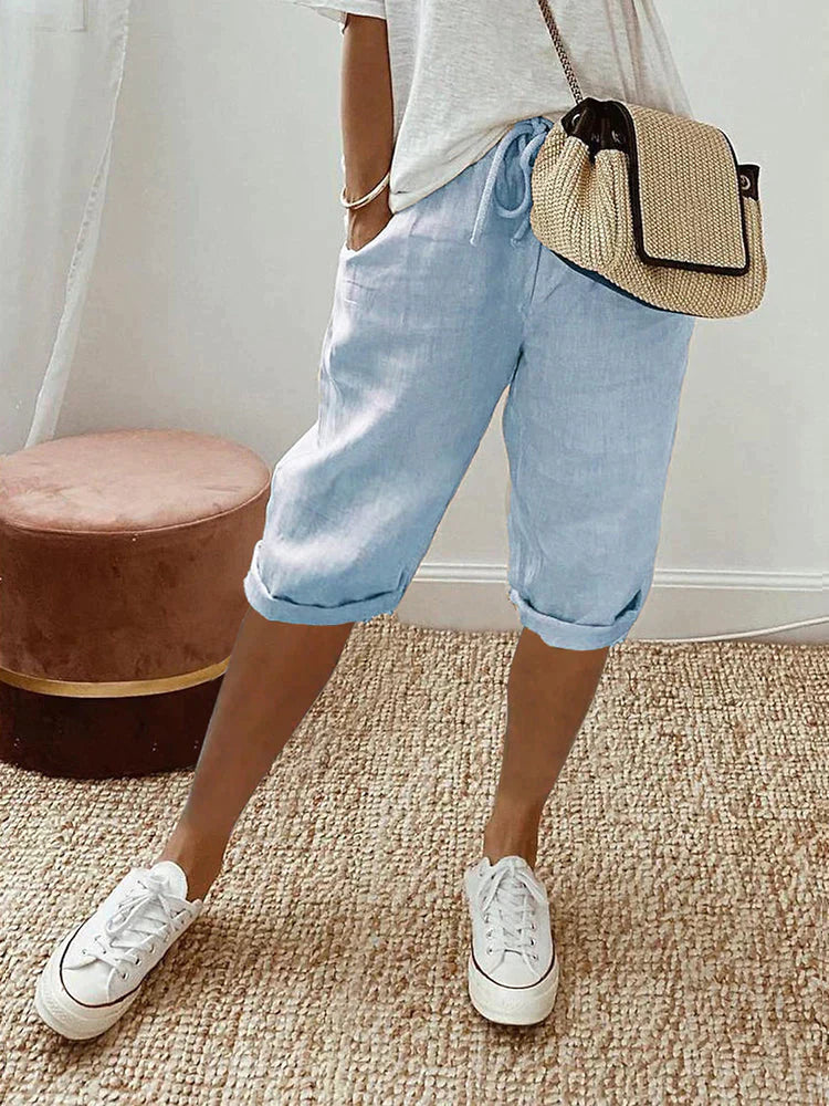 Luxe Linen Tailored Shorts