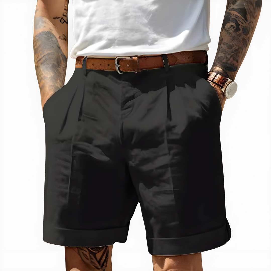 Tailored Linen Bermuda Shorts