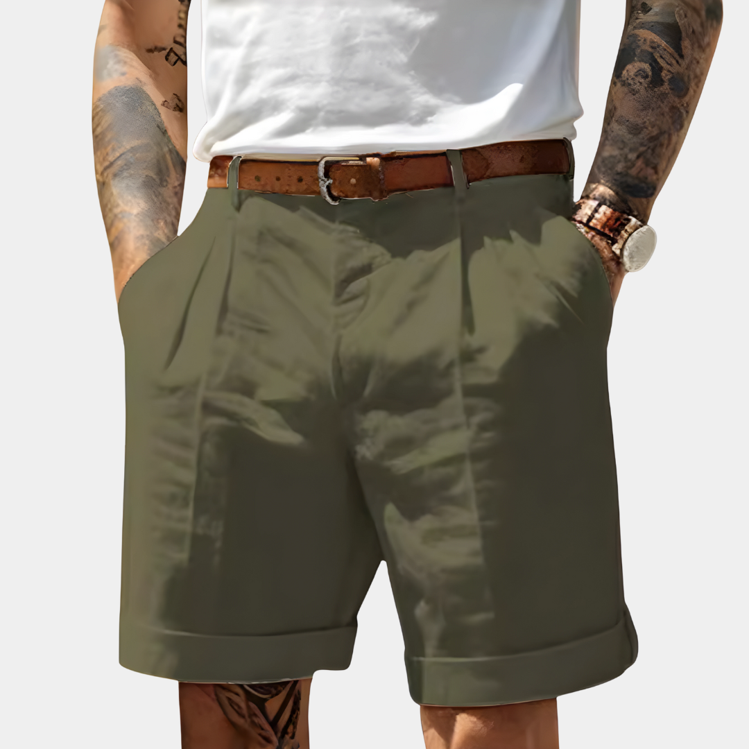 Tailored Linen Bermuda Shorts