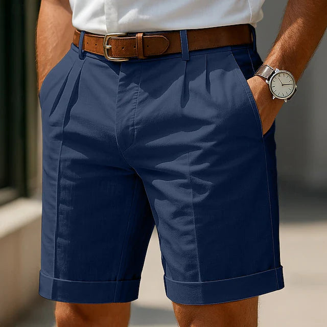 Pleated Summer Chino Shorts