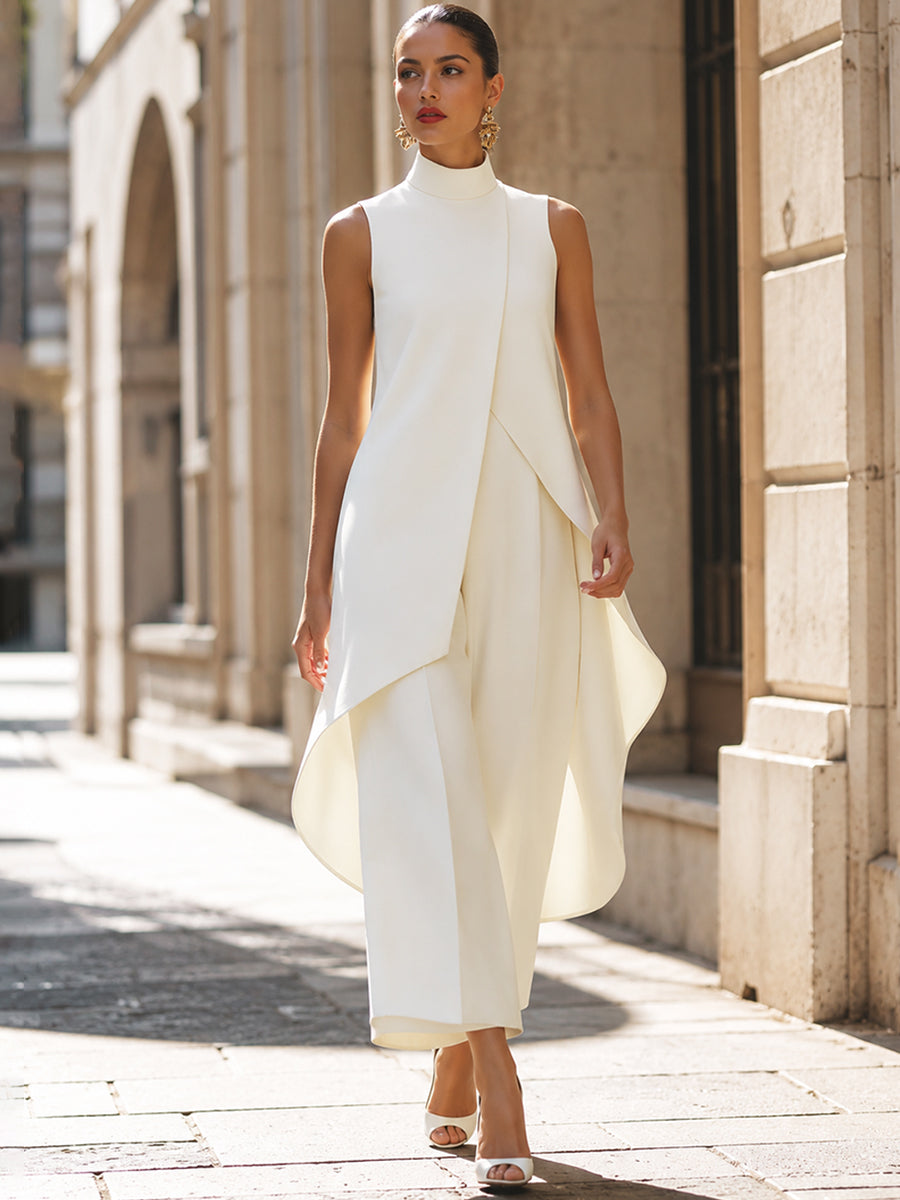 Elegant Drape Long Coat