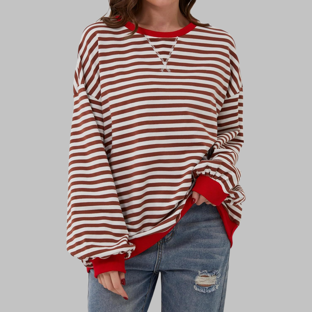 Striped Long Sleeve Casual Shirt
