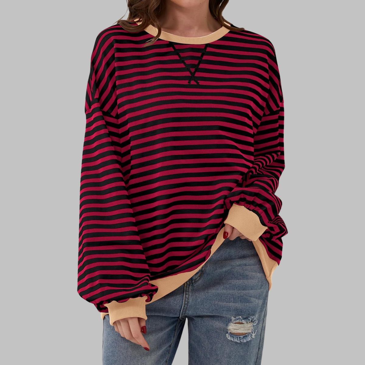 Striped Long Sleeve Casual Shirt