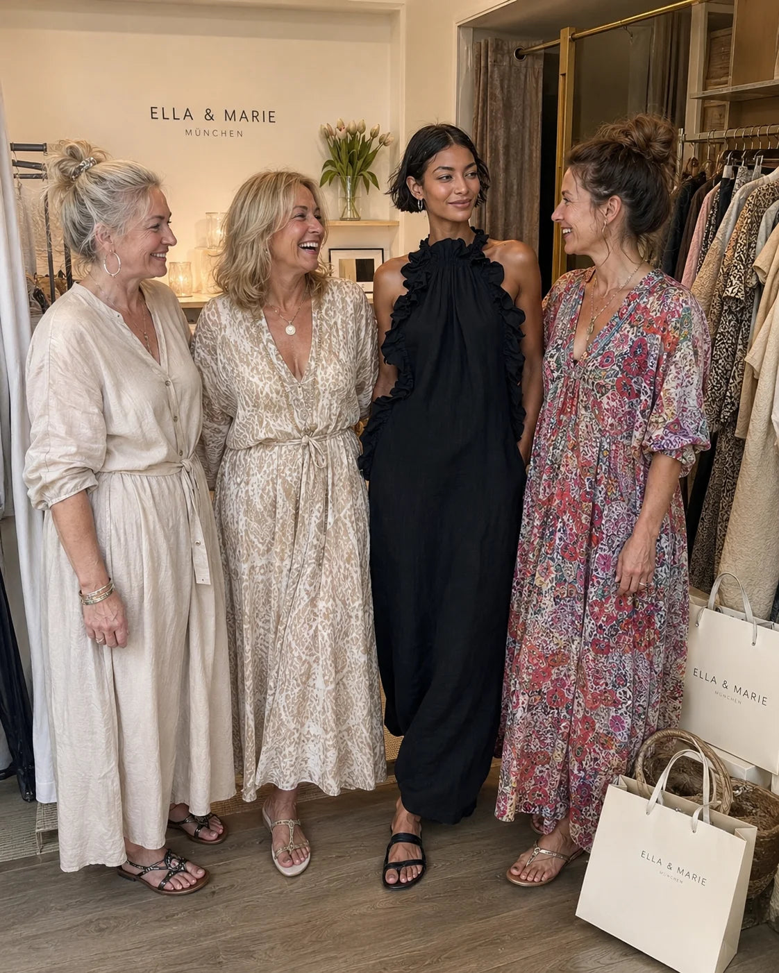 Isabella Refined Gathered Maxi Dress