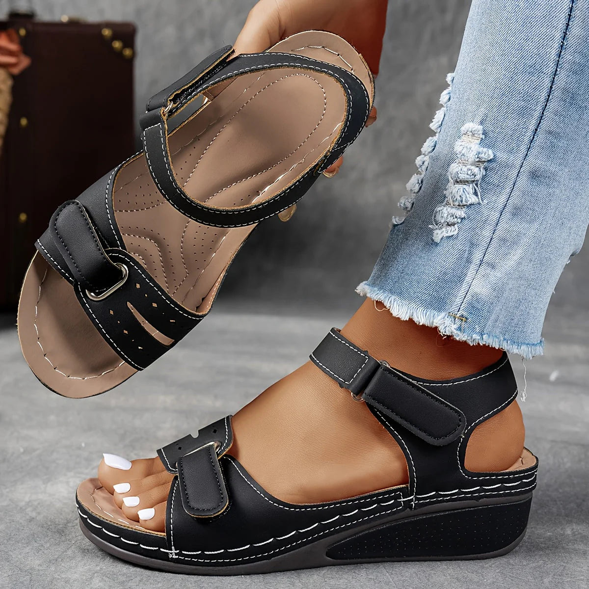 Elise Comfortable Open-Toe Sandals