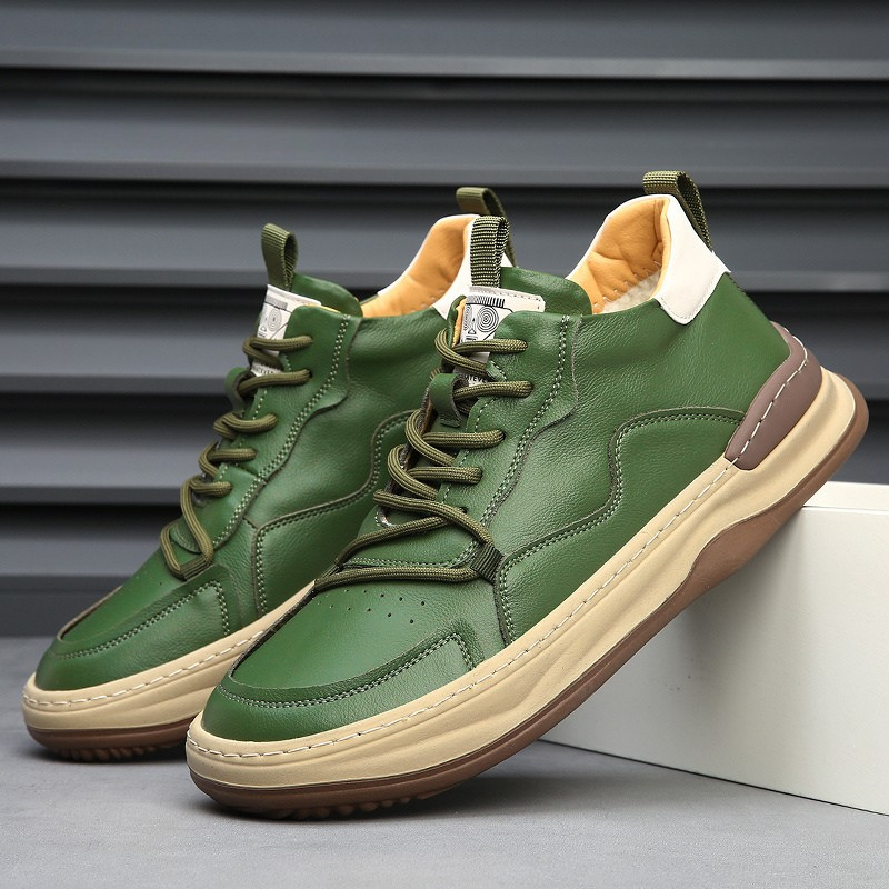 Genuine Leather Casual Trainers