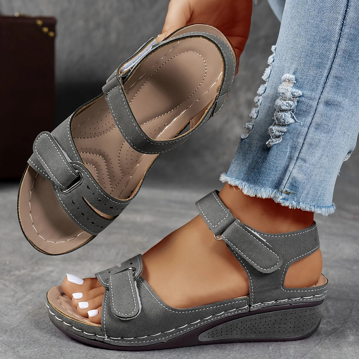Elise Comfortable Open-Toe Sandals