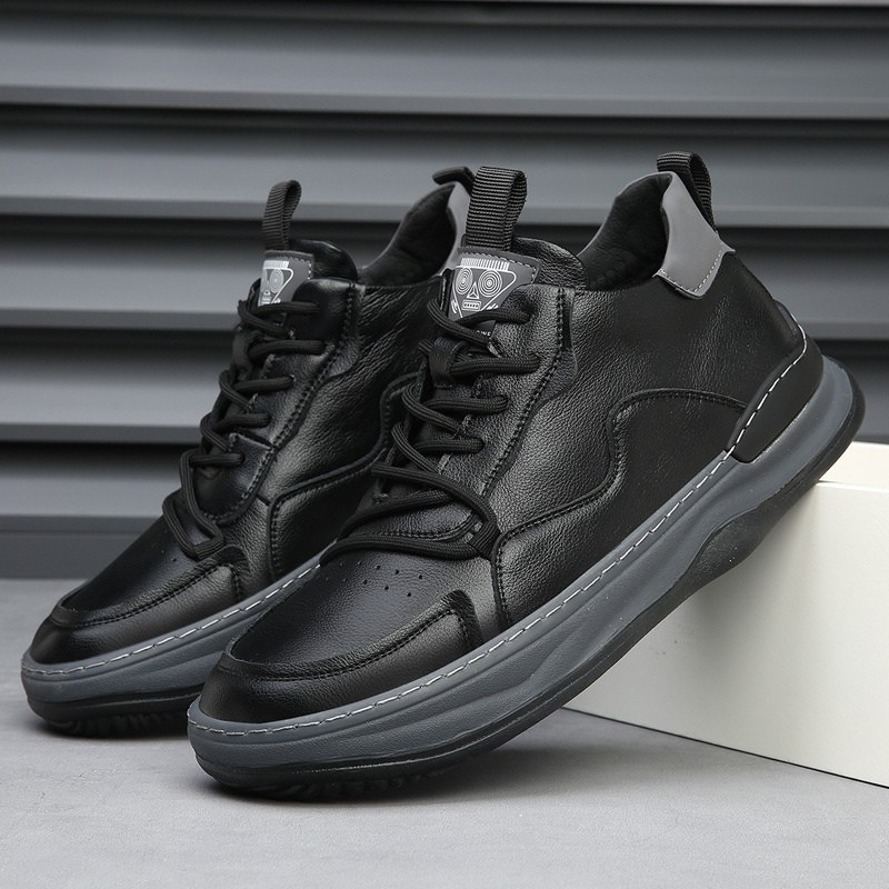 Genuine Leather Casual Trainers