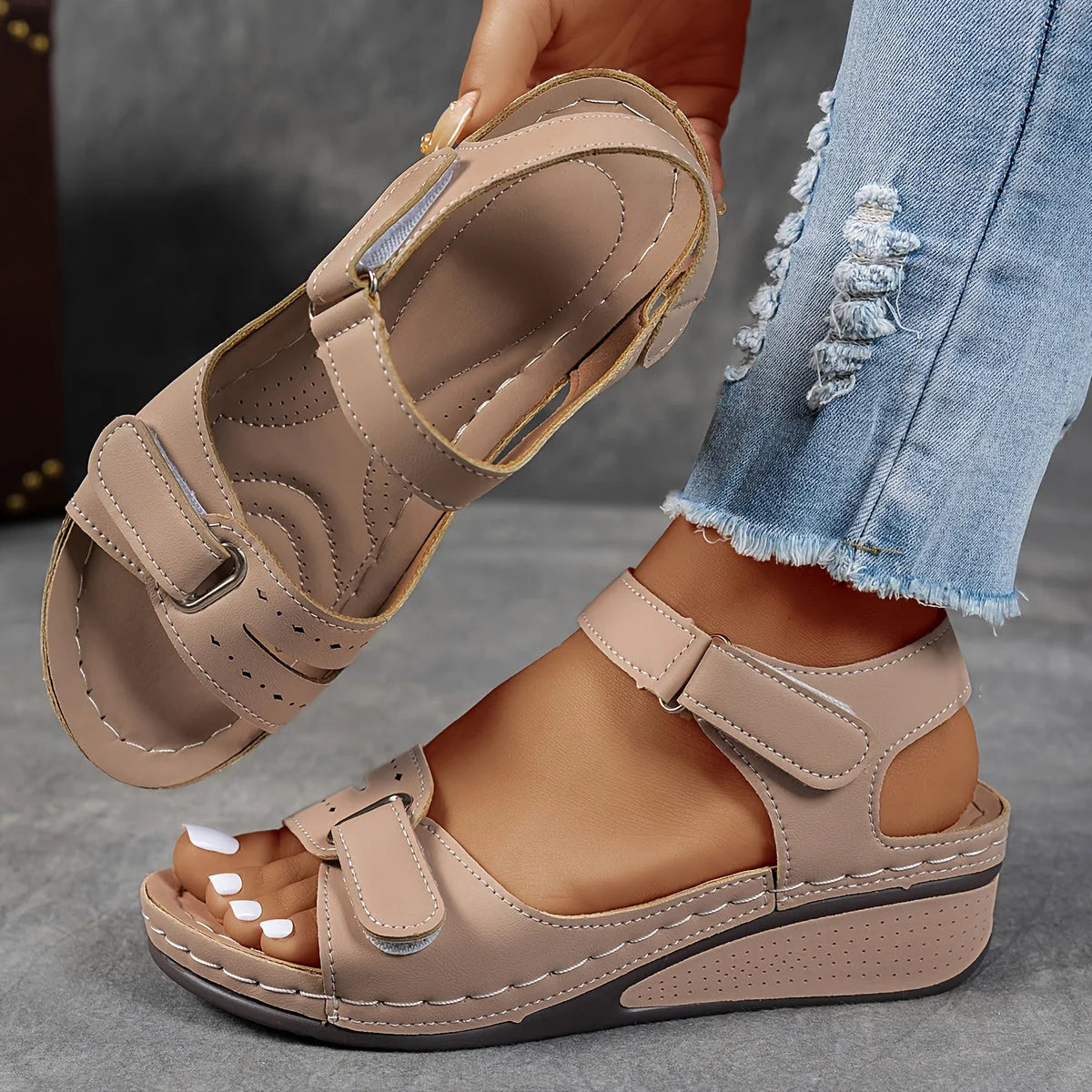 Elise Comfortable Open-Toe Sandals