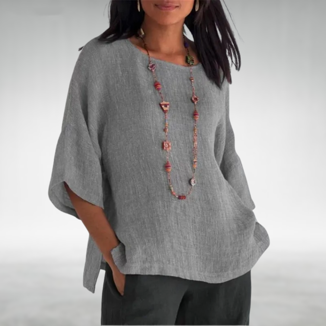 Boat-Neck Knit Tunic
