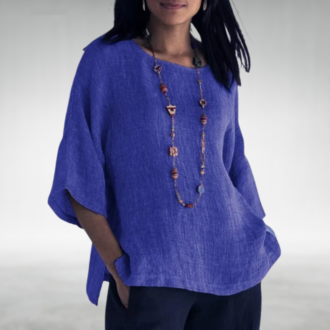 Boat-Neck Knit Tunic