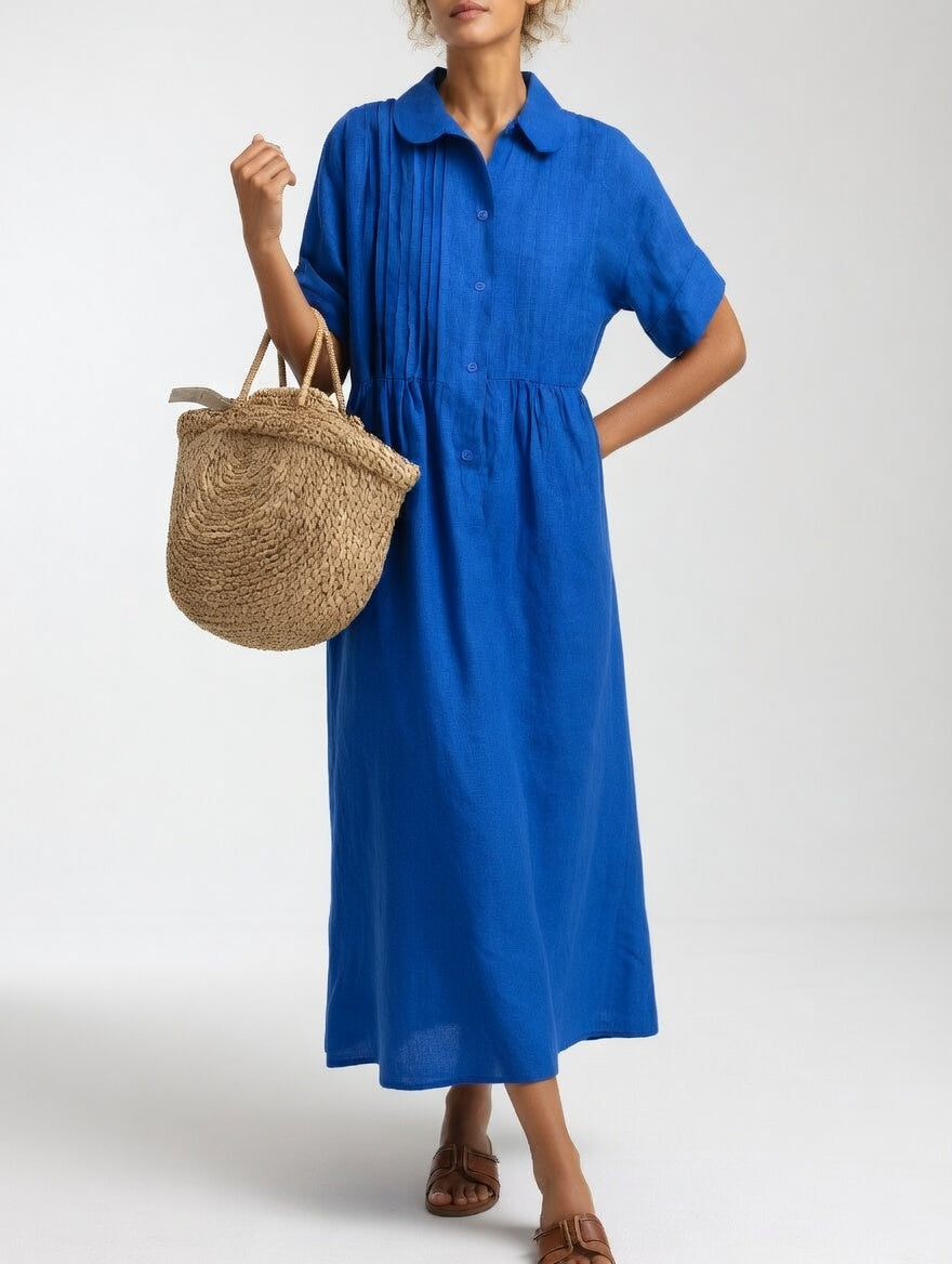 Flowy Summer Shirt Dress
