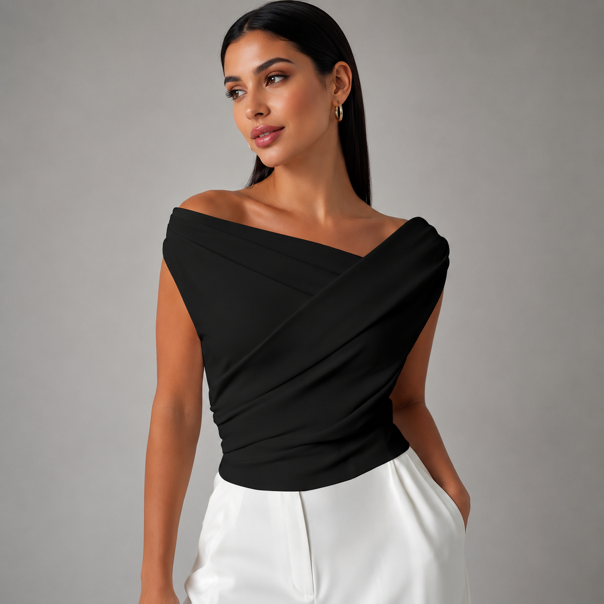Silk Drape Blouse