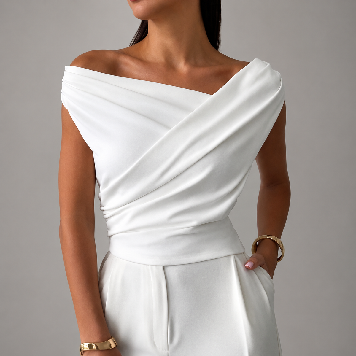 Silk Drape Blouse