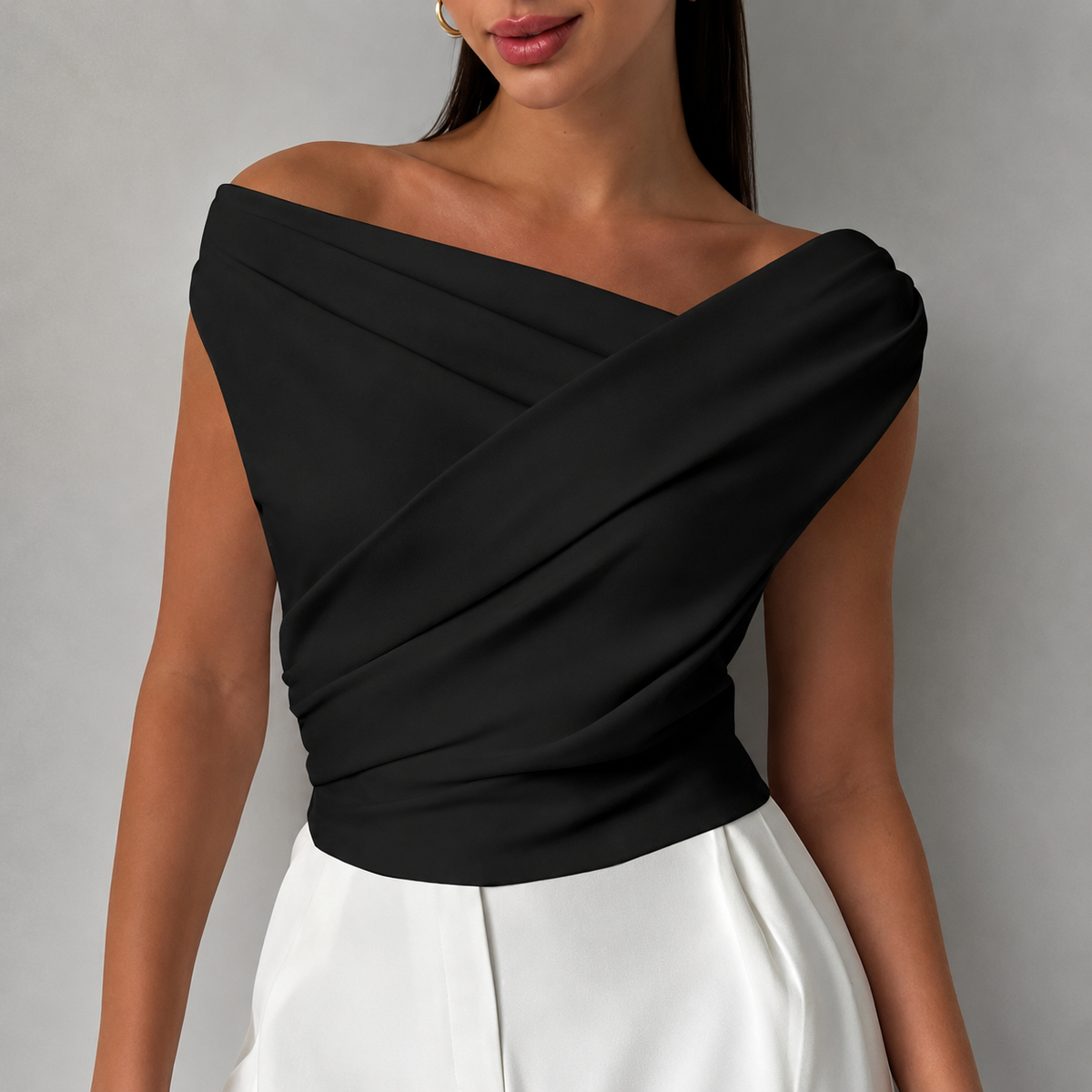 Silk Drape Blouse