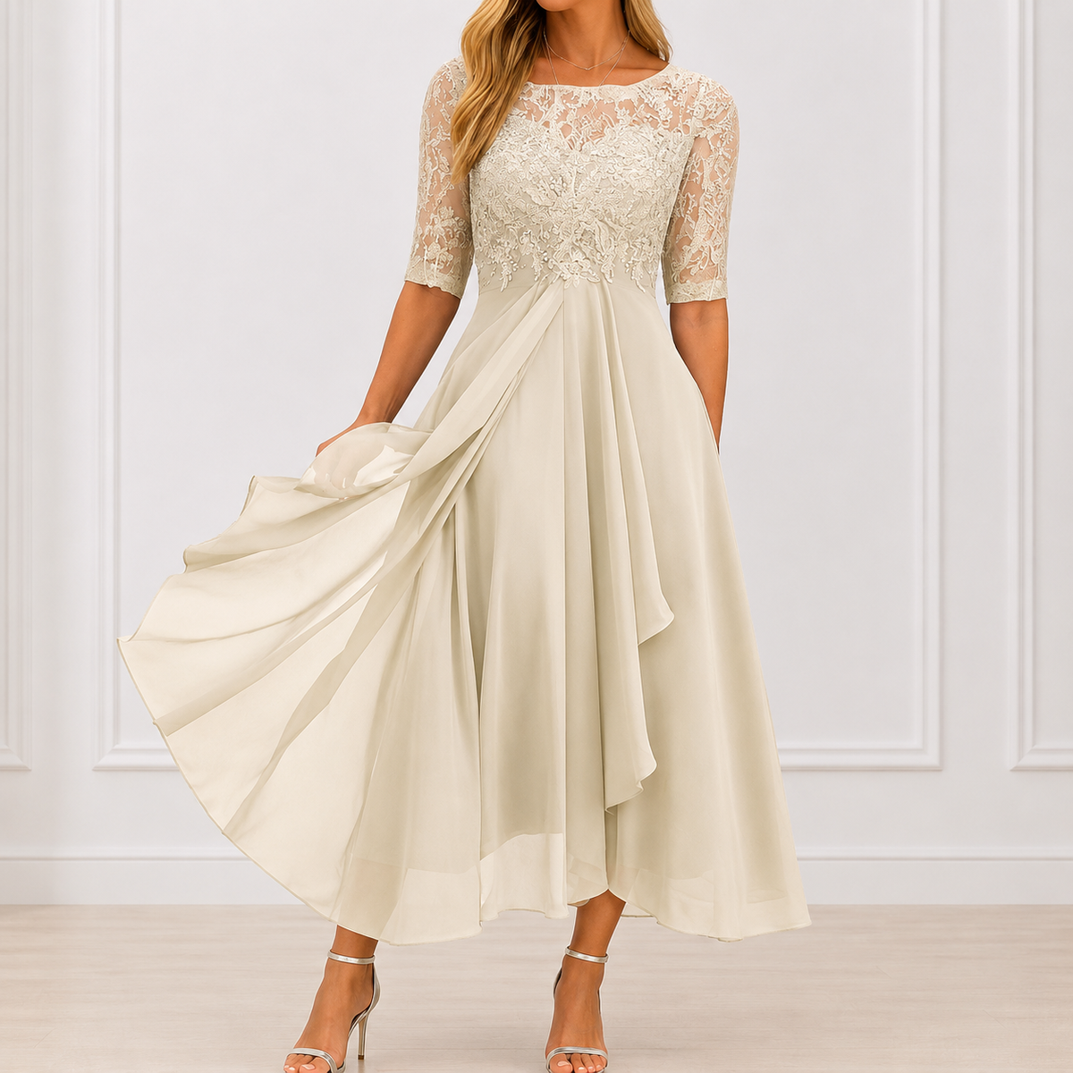 Floral Elegance Marie Dress